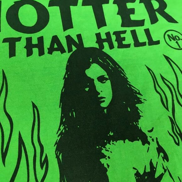 HYSTERIC GLAMOUR Oversized Unisex Green Black Logo Graphic Tee Shirt Size XL 2XL - Picture 7 of 9